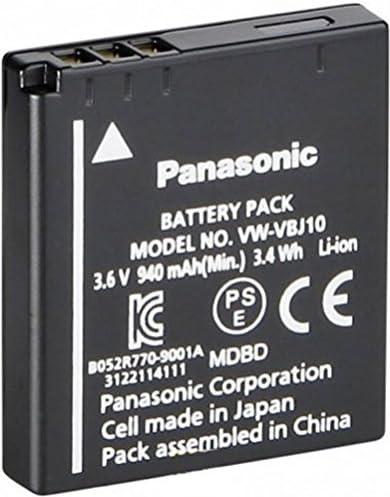 Panasonic VW-VBJ10 (VW-VBJ10PP1K) Újratölthető Lítium-Ion 940 mAh Akkumulátor Kompatibilis Panasonic Videokamera,fekete
