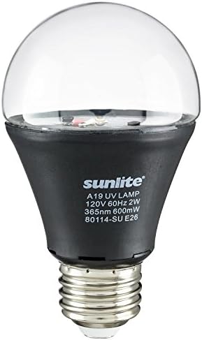 Sunlite 19/LED/2W/BLB UV LED 2W 19 Blacklight Kék Izzó E26 Közepes Bázis (2)
