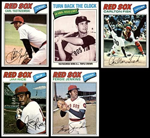 1977 Topps Boston Red Sox Csapat készen áll a Boston Red Sox (Set) NM Red Sox