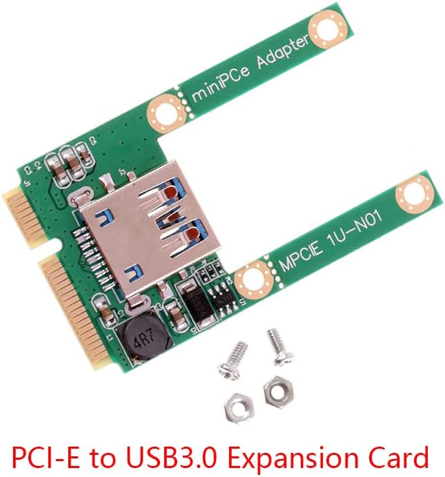 Wusteg Mini PCI-E, hogy USB3.0 bővítőkártya Laptop Átalakító Kelő Kártya W/Csavar Szerelvények, egy méret (CY3C927)