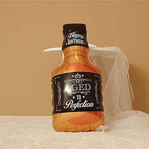 4 Csomag Whisky Lufi, alumíniumfólia-Mylar Dekoráció Ajándék Lufi Pezsgős Üveg Bort, majd Kupa Baloons Dekoráció Illik Nyáron
