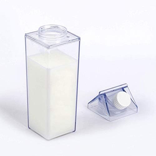 FveBzem tejesdoboz Víz Üveg 33oz (1000mL) Műanyag Tér Tej Üveg Nem BPA Szivárgásmentes Víz Üveg Hordozható Újrafelhasználható tejesdoboz