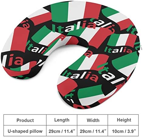 Olaszország Italia olasz Zászló Utazási Nyak Párna Memory Foam Repülés Fejtámla Alszik Támogatást Fejét a Repülő Autó Office Home