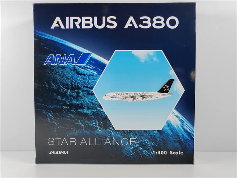 Phoenix ANA Csillag Szövetség az Airbus A380 JA384A 1:400 FRÖCCSÖNTÖTT Repülőgép Előre elkészített Modell