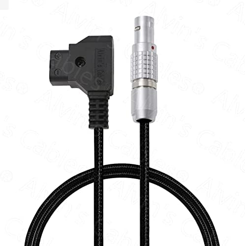 Alvin Kábelek Rugalmas D-Érintse meg a 2 Tűs Férfi hálózati Kábel Teradek, SmallHD Monitor, Vaxis 60cm|23.6 inch Fonott Drót