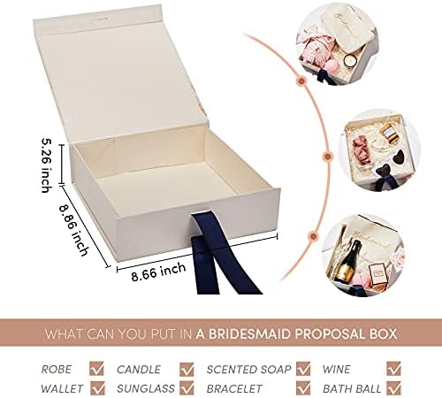 【Ajándékok Koszorúslány】leánybúcsú Köntös(XL)+5db Koszorúslány Javaslat Boxs