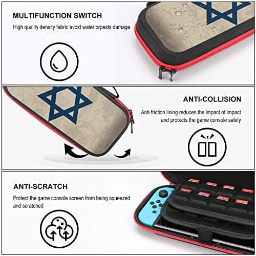 Évjárat Izraeli Zászló hordtáska a Nyomtatás Táska Kompatibilis A Nintendo Kapcsoló Tároló Doboz