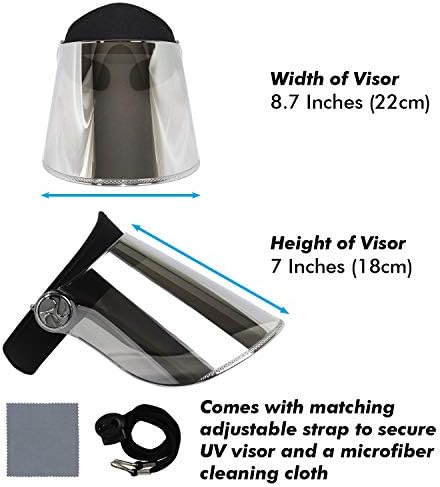Napellenző Sapka Sapka UV Védelem - Prémium Állítható UPF 50+ Napelem Fejpánt arcvédőt a Túrázás, a Golf, a Szabadban