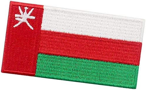 EmbTao Omán Zászló Javítás Hímzett Nemzeti Morál Applied Vasalót Varrni Ománi Jelkép
