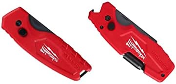 Milwaukee FERDEHÁTÚ Kompakt Kést, FERDEHÁTÚ 6-in-1 Összecsukható biztonsági Kés, w/ Penge (kés 2pack) Piros-fekete