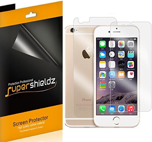 Supershieldz Célja az Apple iPhone 6 Plusz iPhone 6-OS Plusz képernyővédő fólia, (3 Elöl, 3 Vissza) Anti Buborék a Nagy Felbontású