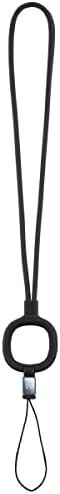XUNDD Színű Folyékony Szilikon Telefon csuklópánt Kézi Zsinór iPhone Kamera USB pendrive-Kulcsok Jelvények Kulcstartó - Fekete