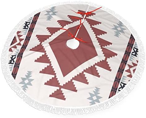 Navajo Absztrakt Etnikai Fa Szoknya - Holiday Party Dekoráció Dekoráció Rusztikus Parasztház a karácsonyi Parti 36
