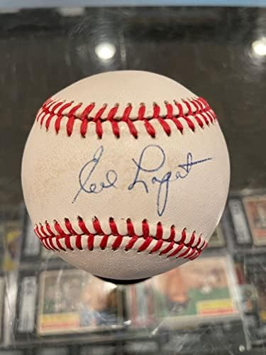 Ed Lopat New York Yankees Egyetlen Dedikált Baseball Szövetség Hitelesített - Dedikált Baseball