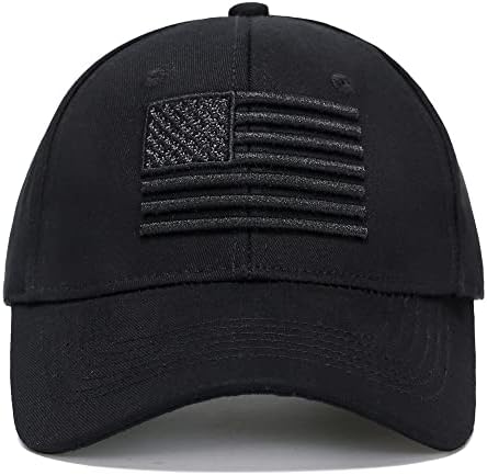 DiYYOPIN Fekete, Amerikai Baseball Sapka Zászló 3D Hímzés apa Traktoros kalap