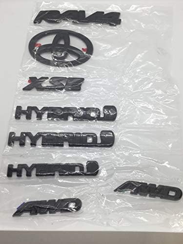 Eredeti Toyota RAV4 Hibrid XSE Fényes Fekete (Áramszünet) Jelkép Overlay Kit PT948-4219B-02