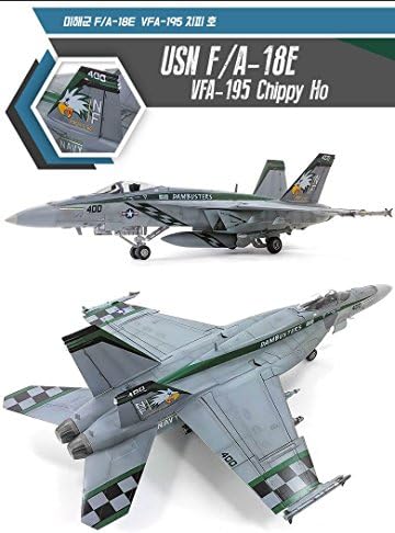 Akadémia amerikai Haditengerészet F/A-18E VFA-195 Dambusters Chippy Ho Super Hornet 1/48.
