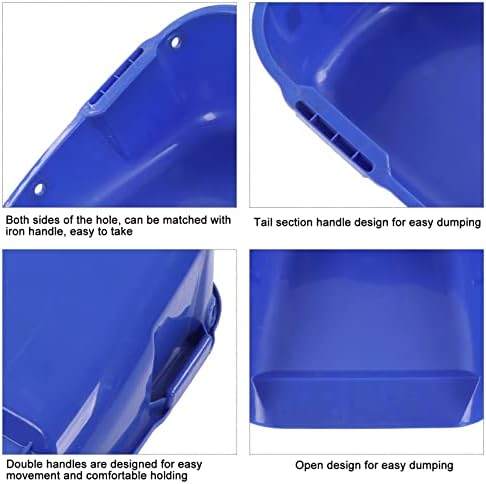A könnyen Használható, nagy teherbírású Lapátot Durva Dupla Műanyag Robusztus, Nagy Gabona Szárítás Lapátot (Kék)