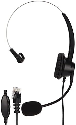 FECAMOS Telefon Fülhallgató, Egyoldalas Üzleti Headset zajszűrős az Irodák a RJ9 Fejhallgató-csatlakozó