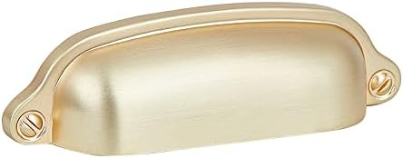 SZIGONY Csésze Fogantyú Húzza 3 Inch(76mm) Fiókban húzza konyhaszekrény Hardver Ősi, Európai Stílusú Csiszolt Arany 25 Csomag