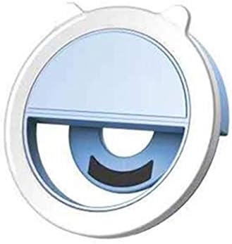 WALNUTA Mini Mobil Telefon LED Önarckép Fény Horgony Szépség Objektív Élő Adás Lelet Kerek Gyűrű Mobiltelefon Töltse Fény (Szín : Kék)