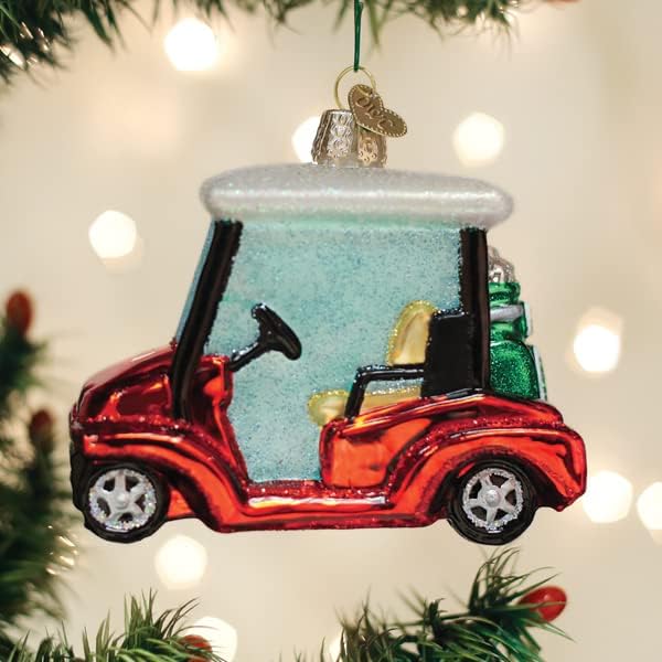 A régi Világban a Karácsony golfkocsi Üveg Robbant Dísze a karácsonyfa
