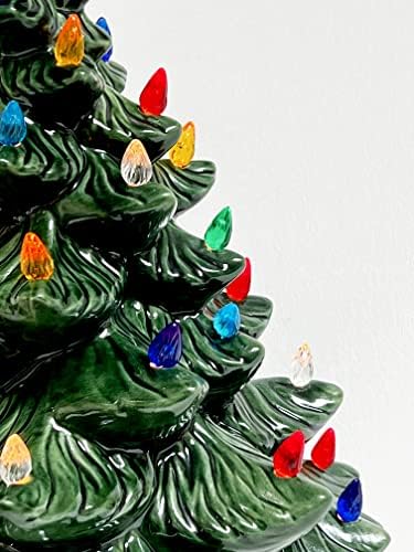 Nemzeti Artcraft® Közepes Csavar Stílusú Kerámia karácsonyfa Fényei - Vegyes Színek + 2 Nagy Sztárok VÖRÖS & Clear (Pkg/146)