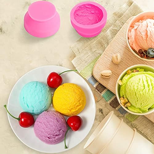 Szilikon 3D-s Ice Cream Labda Alakú Formákat Süti, Sütemény, Penész, Szappant, Gyertyát, Agyag Penész Aromaterápiás Vakolat, Penészes,