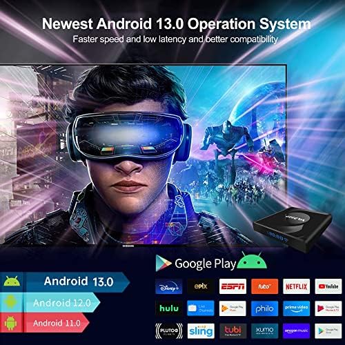 Android TV Box 13.0 Rockchip 3528 Android Dobozok, 4 GB RAM, 32 GB ROM WiFi 6 BT 5.0 Smart TV Box Támogatja az 1080P 4K 8K