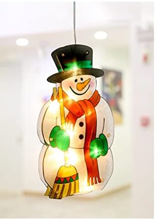 xinghaikuajing Karácsonyi Dekorációs Fények világítanak a Windows Szám_2:Hóember