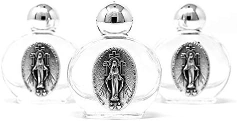 A csodálatos Szent palackokkal Teli Áldott Lourdes-i Víz & Lourdes Imádság.