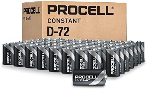 ProCell Állandó D Cell Tartós Alkáli Elem (72-Es Csomag), 10 Év élettartam, Ömlesztett Érték Csomag Következetes Mérsékelt Csatorna