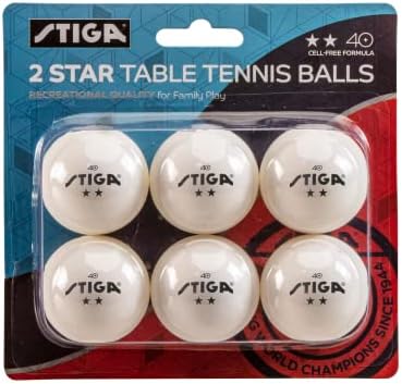 STIGA 6 Pack 2 Csillagos asztali Tenisz Labdák