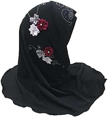 Szépek a lányok Muszlim Hidzsáb Virágokkal Anti-UV Iszlám fejkendőt 2-6 Év