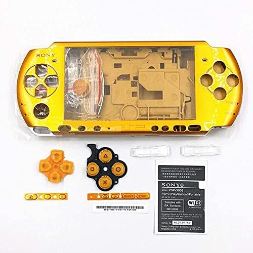 Melocyphia Ház Shell burkolata Gombokat a Sony PSP 3000 Játék Konzol Csere (Arany)
