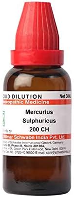 Dr. Willmar a Csomag India Merkúr Sulphuricus Hígítási 200 CH (30 ml) Minden egyes Rendelés