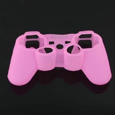 Premium Super Grip Világító Rózsaszín Szilikon Védő Bőr Esetben Fedezi a Sony Playstation PS3 Távirányító