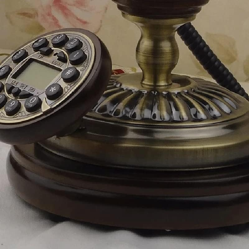 DLVKHKL Vintage Vezetékes Telefon Tárcsázza Ókori Antik Telefon Vezetékes Telefon Office Home Hotel