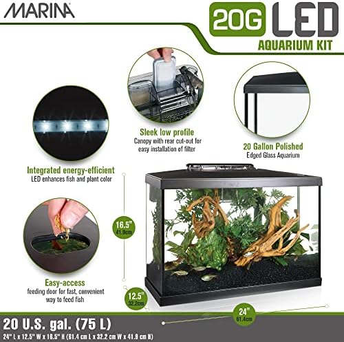 Marina Akvárium Szett - 20 literes akvárium - LED
