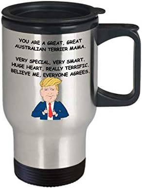 Vicces Utazási Bögre A Konzervatív Ausztrál Terrier Mama