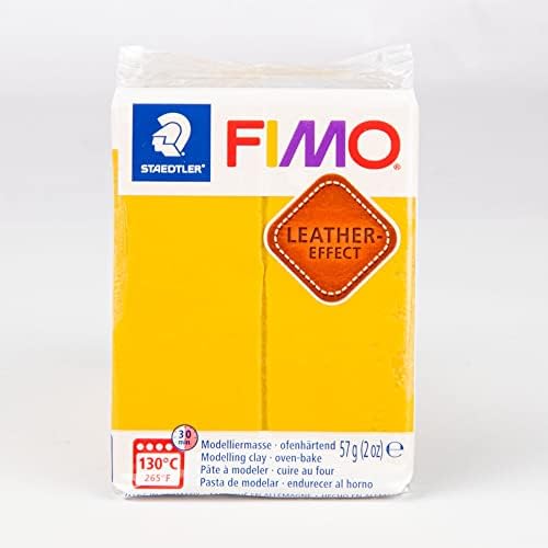 Fimo Bőr Hatás Polimer Agyag 2oz-Okker -EF801-179