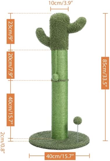 Kaktusz Macska Fa Macska Rajzoló, a Szizál Karcolás után, Interaktív Lógó Labdát Beltéri Macskák Zöld
