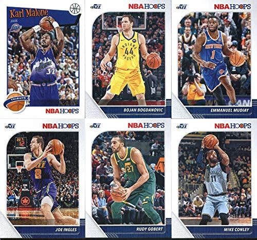 2019-20 Panini NBA Karika Utah Jazz Csapat Készlet 12 Kártyák: Bojan Bogdanovic(79), Emmanuel Mudiay(124), Donovan Mitchell(185),