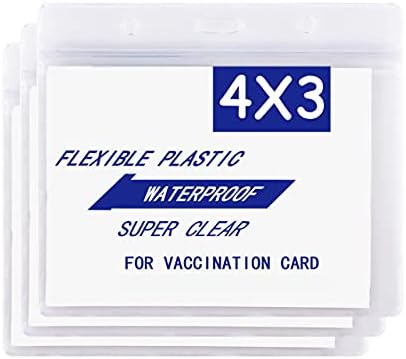 Általános Oltási igazolvány Protector 4 X 3 Cm Immunizálás Rekord Oltás Kártya Birtokosa Tiszta Pvc Műanyag Hüvely Vízálló Típus Resealable