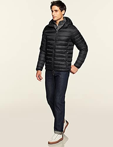 TSLA Férfi Könnyűsúlyú Pakolható Akcentussal Gömbhal Kabát, Vízálló Téli Kabátok