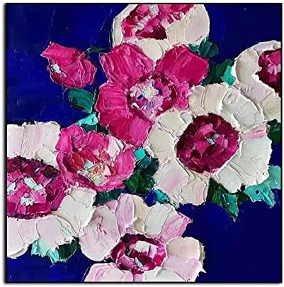 ZZCPT Művészet az Élet - Os, Kézzel Festett, Modern, Nagy méretű virág lóg festmény pünkösdi rózsa virág Olaj Festmények, Vászon