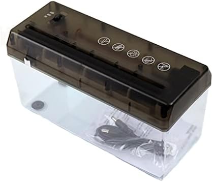 WENLII Mini Elektromos Aprító Hordozható Számla Dokumentum, Levél, Papír Zúzó USB-elemes