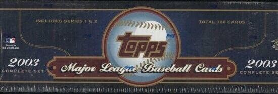 2003 Topps Baseball Kiskereskedelmi Gyári Beállítás (Doboz) (Kék) - Asztalon Jégkorong Kártyák