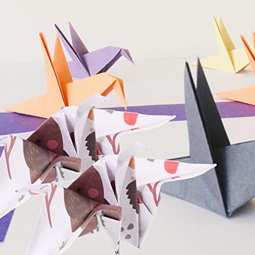 SEWACC Origami Papír Kétoldalas Origami Papír Tér Lap: 100 Aniaml Összecsukható Papír Kétoldalas Másolás Papír Művészeti vagy Kézműves