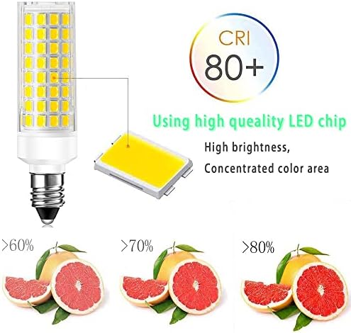 ZSCBBKJ E11 LED Blub 8W(80W Halogén Egyenértékű), Nem szabályozható Meleg Fehér 3000K Spirál Energiatakarékos LED-Blub(2 Csomag)